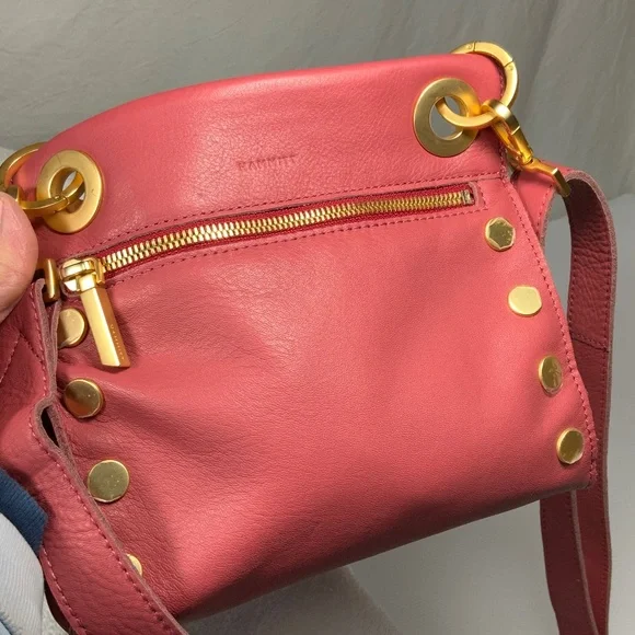 NWOT - Hammitt Small Tony Pink Leather Crossbody Bag - Picture 1 of 16